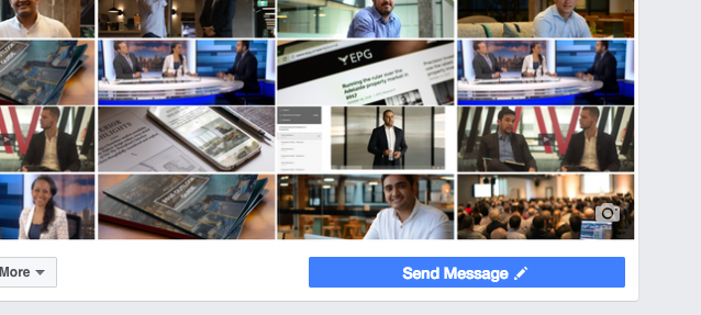 how to add a send message button on facebook page